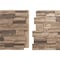 Ekena Millwork 48 5/8"W x 24 3/4"H x 1 1/4"D Cascade Stacked Stone, StoneWall Faux Stone Siding Panel, Smokey Ridge PNU24X48CASR - alternate 7